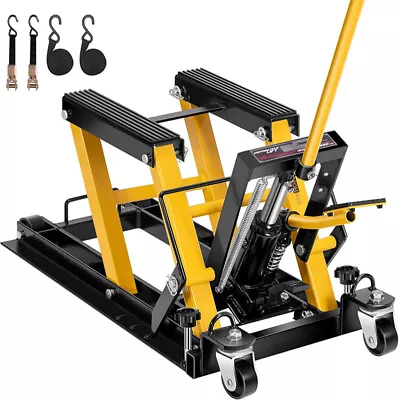 Motorcycle ATV Hydraulic Scissor Lift Jack Stand Dirt Bike Lifting Tool 1500 Lbs • $119.99