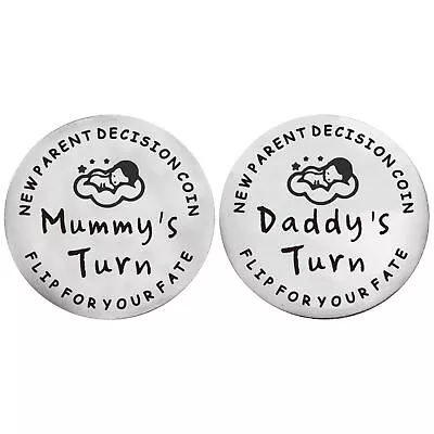 Commemorative Stainless Steel For Mum Dad New Parent Decision Coin Birthday Gift • £3.18