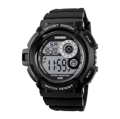 SKMEI Waterproof Shock Digital Men's Sport Watch LED Multifunction Boys Watch • $32.99