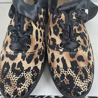 J. RENEE SHOES 8.5 Leopard Print Gold Sequins On Toes • $50