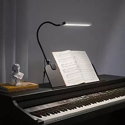 PIANO LAMP Desk LED Light With Clip-On Music Stand 3 Color Temperatures BOLOWEI • $64.47