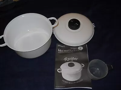 Handy Gourmet Micromaster Kitchen Microwave Pressure Cooker - White ~ 2.5 Quarts • $20