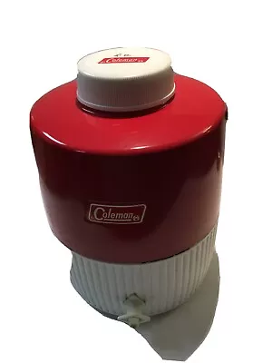 Vintage Coleman 2 Gallon Water Juug Cooler Red • $32.99