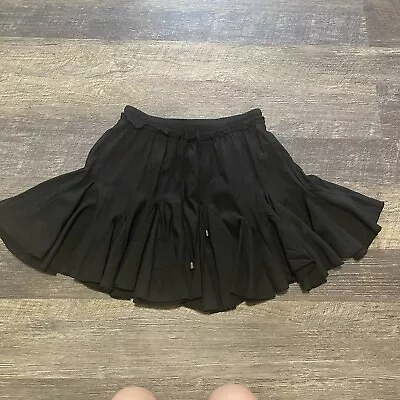 Entro Super Flowy Black Pleated Circle Skirt Size Small • $20