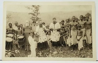 Missioni Dei Carmelitani Scalzi Laying The First Stone Of A Church Postcard I18 • $14.95