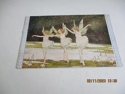 Vintage Ida Outhwaite Fairies Postcard Fairies Were Dancing In And Out • £25