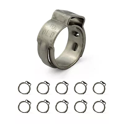 Oetiker Stainless Single Ear Clamps - Stepless - 8.3 - 10mm - 10 Pack • $21.95