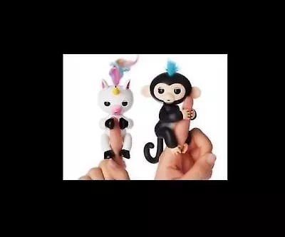 $42.10 • Buy New! 2 Pack - Premium Finger Interactive Black Monkey & New Interactive Unicorn