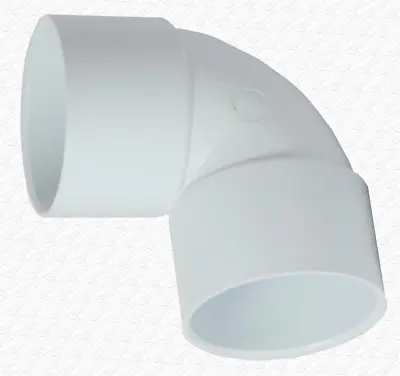 £5.05 • Buy WHITE 40mm 43mm Solvent Weld Glue Waste Pipe Elbow Knuckle Bend 90°