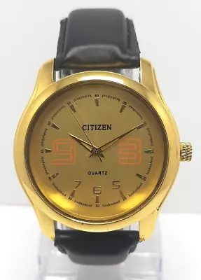 Classic Elegant Citizen Quartz Made Japan Wrist Watch For Men Working A-185 • $13.99