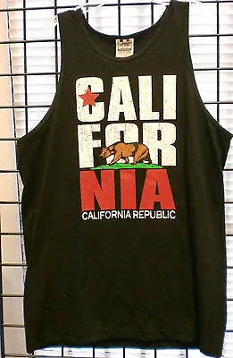 New Men's California Republic  Tank Top Cali Bear  CALI LIFE Tee  • $9.94