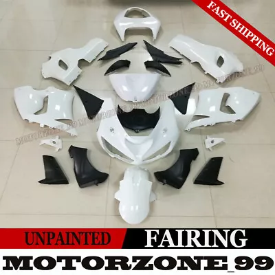 Unpainted Bodywork ABS Fairing Kit For Kawasaki Ninja ZX-6R 636 2005-2006 05 06 • $223.92