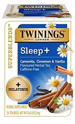 Twinings Superblends Sleep + Melatonin Camomile Cinnamon & Vanilla Flavoured ... • £29.95