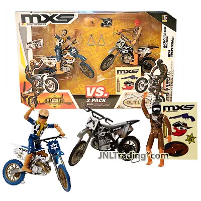 Year 2014 MXS Motocross Die Cast 2 Pk Motorcycles With Riders MARSHALL Vs OUTLAW • $94.99