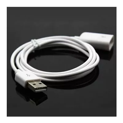 $2.89 • Buy White Audio USB 2.0 Male To Female Cord For PC Laptop Notebook Extension Cable
