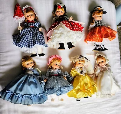 Vintage Madame Alexander Dolls 7 Dolls 1980s 8 Inch • $89.99