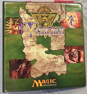 Magic The Gathering (MTG) Visions 3-ring Binder (1997) • $90