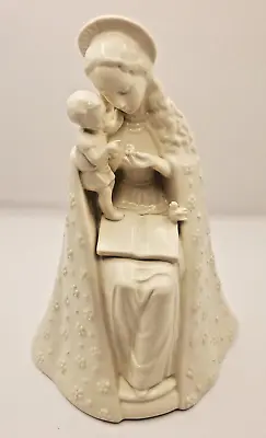 Vintage Hummel Goebel Flower Madonna Figurine 10/1 Mary Jesus Cream Porcelain • $35