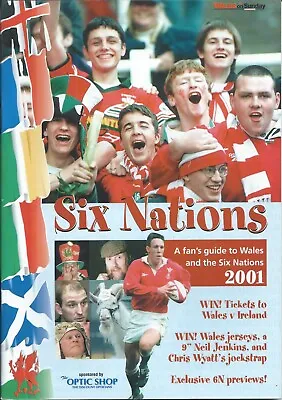 2001 Wales Six Nations Fans Guide • £1.25