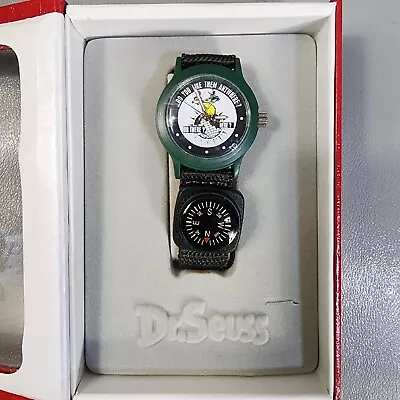 Vintage Dr Seuss Watch Time Wear DUS750 Nylon Band Compass 34mm 90s • $83.88