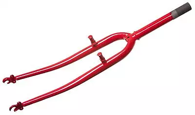 700c Racing Hybrid 1  Bike Fork With 175mm Threaded Steerer - Red • £24.99