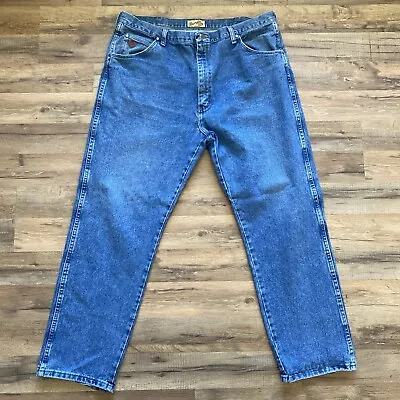 Wrangler 20X Jeans Mens 40x30 Original Denim Blue Light Wash Zip Pants • $24.95