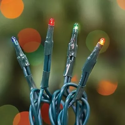 140ct TEENY Multi Color Bulb Light Strand Green Cord Multi Function • $34.95