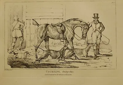 1825 Henry Alken Sporting Print ~ Coursing Going Out  • £48