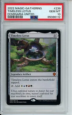 MTG - Timeless Lotus - Dominaria United - Graded PSA 10 GEM MINT • $89.99