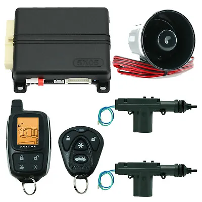 Avital 5305L 2-Way Remote Car Starter Alarm Security + 2 Universal Door Lock • $169.99