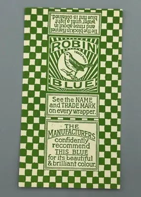 1936 ROBIN BLUE Laundry BLUEING SOAP LABEL Vintage Advertising • $14