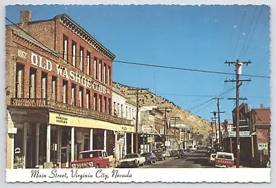 State View~Old Washoe Club Main Street Virginia City Nevada~Continental Postcard • $1.35