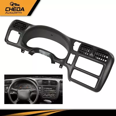 Fit For 1998 - 2004 Chevy Blazer Jimmy Sonoma S10 Dash Trim Bezel Cover Black • $104.31