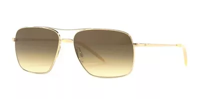 Oliver Peoples CLIFTON OV 1150S Gold/Chrome Olive VFX (5035/85) Sunglasses • $299