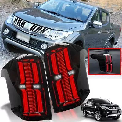 For Mitsubishi L200 Triton 15-18 MQ MR Rear Lights Tail Lamp Smoke LED Pickup • $189.99