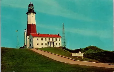 Postcard Montauk New York Montauk Point Lighthouse Completed 1795 Vintage UNP • £5.22