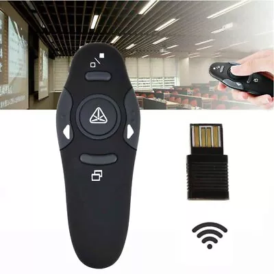 Wireless PPT USB Presenter Power Point Presentation Laser Pointer Clicker Pen • £6.79