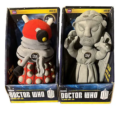 BBC Doctor Who Talking Soft Toy Weeping Angel Red Dalek - New In Box • $39.99