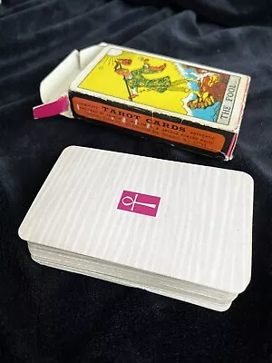 Vintage Rare Pink Ankh Back & Pink Box Smith-Waite Tarot Deck No Copyright • $175