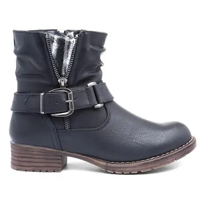 Lilley & Skinner Womens Boot Navy Zip Up Ankle Boot Size EU 36373839404142 • £19.99