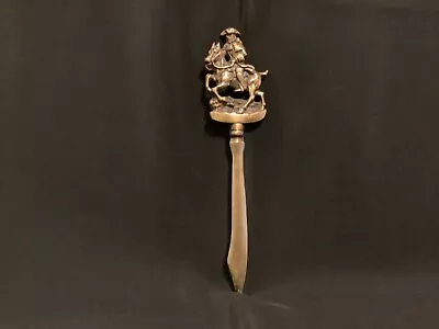 Vintage Brass Horse And Rider Letter Opener England Unmarked • $25