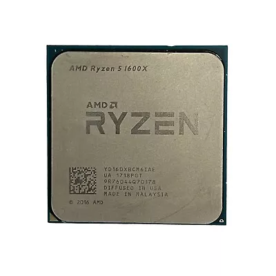 2 Pins Broken- AMD Ryzen 5 1600X R5 3.6 GHz Six Core Twelve Thread CPU Processor • $75