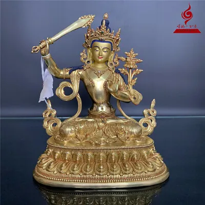 Tibet Nepal Manjushri Buddha Bronze Statue • $4930