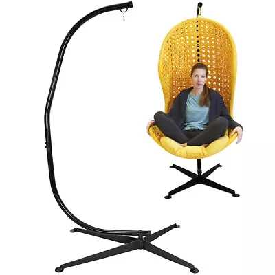£95.98 • Buy Large Heavy Duty Garden Hammock C-stand Hanging Swing Egg Chair Frame With Base