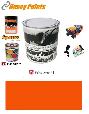 Westwood Lawn Mower Red Orange Enamel Paint 1 Litre Tin • £35