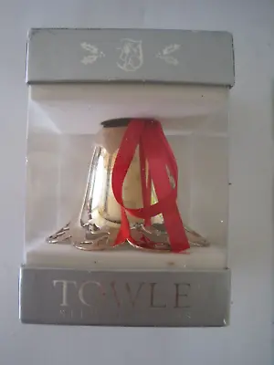 Towle Silversmiths Bell Ornament In Box 1992 • $12.97