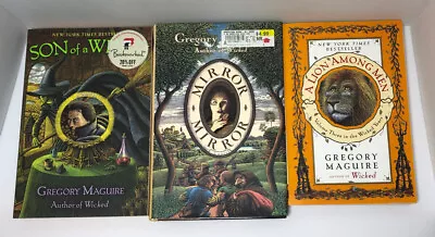 Son Of A Witch Mirror Mirror & A Lion Among Men 3 Books By Gregory Maguire • $15