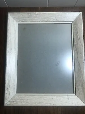 Vintage MCM Beige/Cream/Ivory Wood 12x10 Picture Frame Holds 8x10 W/Glass    (A) • $16.99