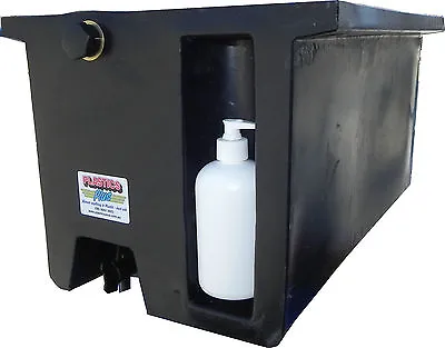$179 • Buy Poly Underbody Ute Black 50Litre Truck Water Tank With Soap Dispenser