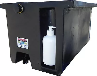 $179 • Buy Poly Underbody Ute Black 50Litre Truck Water Tank With Soap Dispenser